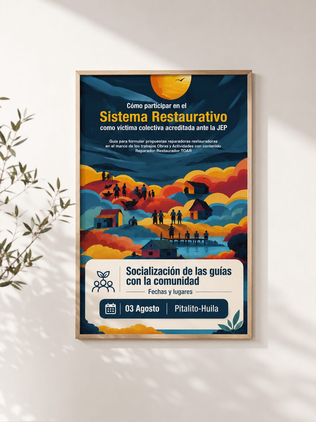 CINEP poster — Cómo participar en el Sistema Restaurativo
