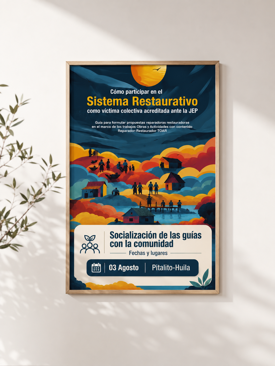 CINEP poster — Cómo participar en el Sistema Restaurativo